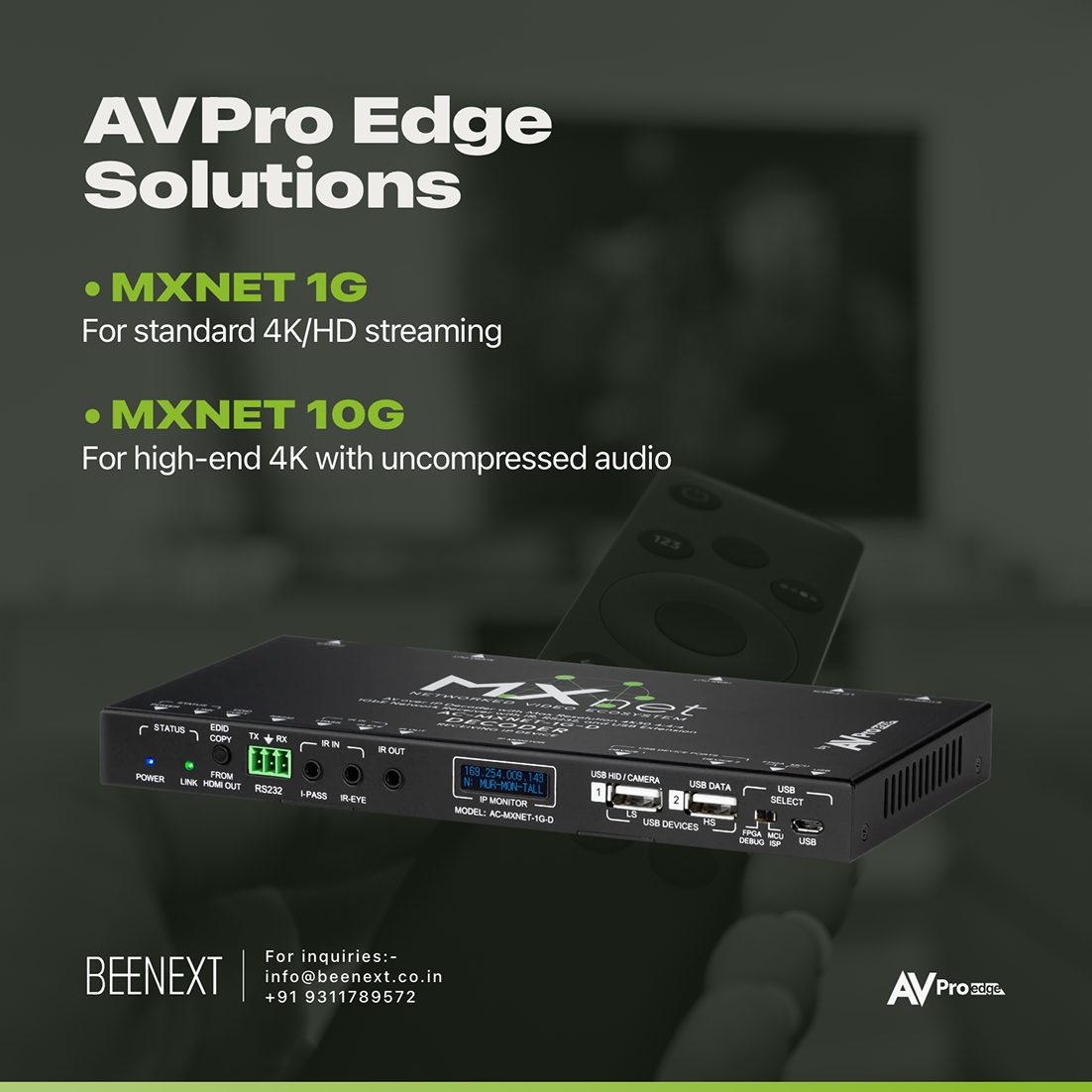 Beenext AVPro Edge campaign post